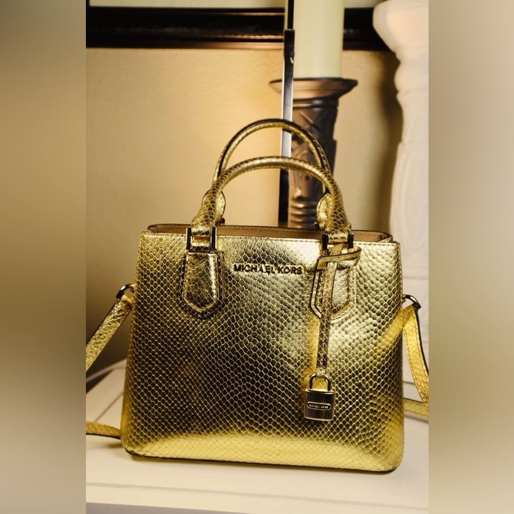 Michael Kors Adele Satchel Handbag Large Msrp:$398.00